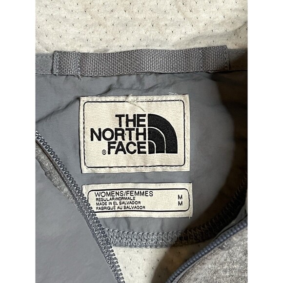 North Face Re-Source Snap Long Hoodie Jacket Medium Gray Women's - Picture 5 of 15